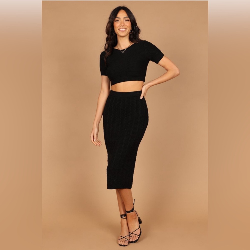 Petal and Pup Womens Ella Cable Knit Two Piece Set